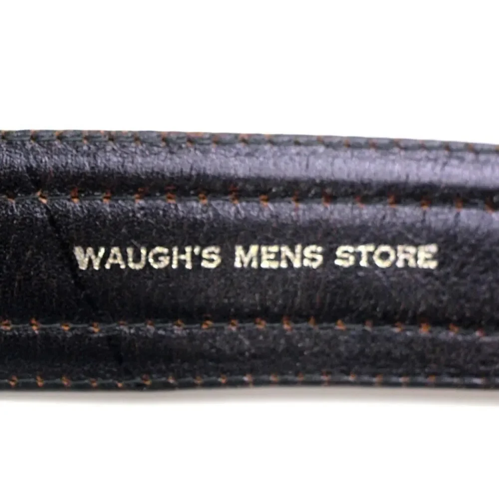 Waugh's Mens Store BROWN REAL LEATHER 1 1/8